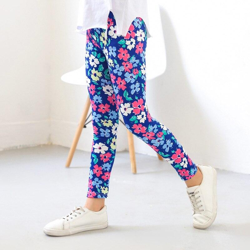 PenGo Studio 2T -12T meisjesleggings lente en herfst dunne kinderstretch bedrukte broek Koreaanse kinderbroek zomerkleding 140 paars