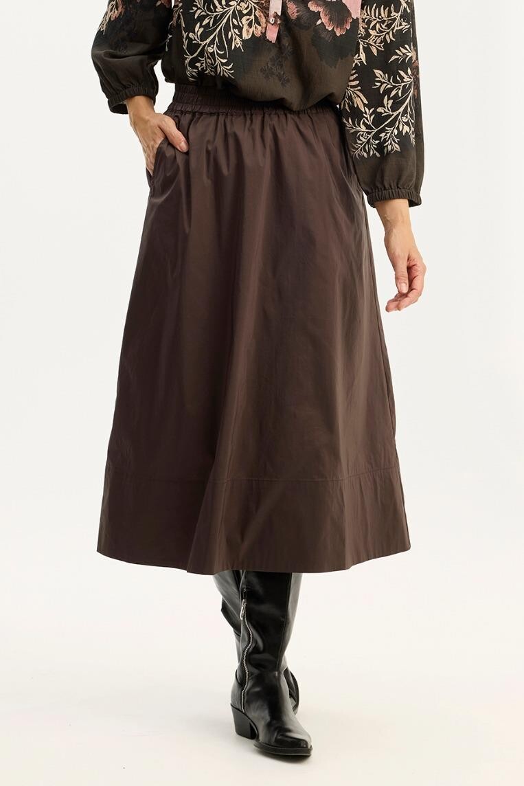IN FRONT SANDRA SKIRT 16611 801 (Brown 801)