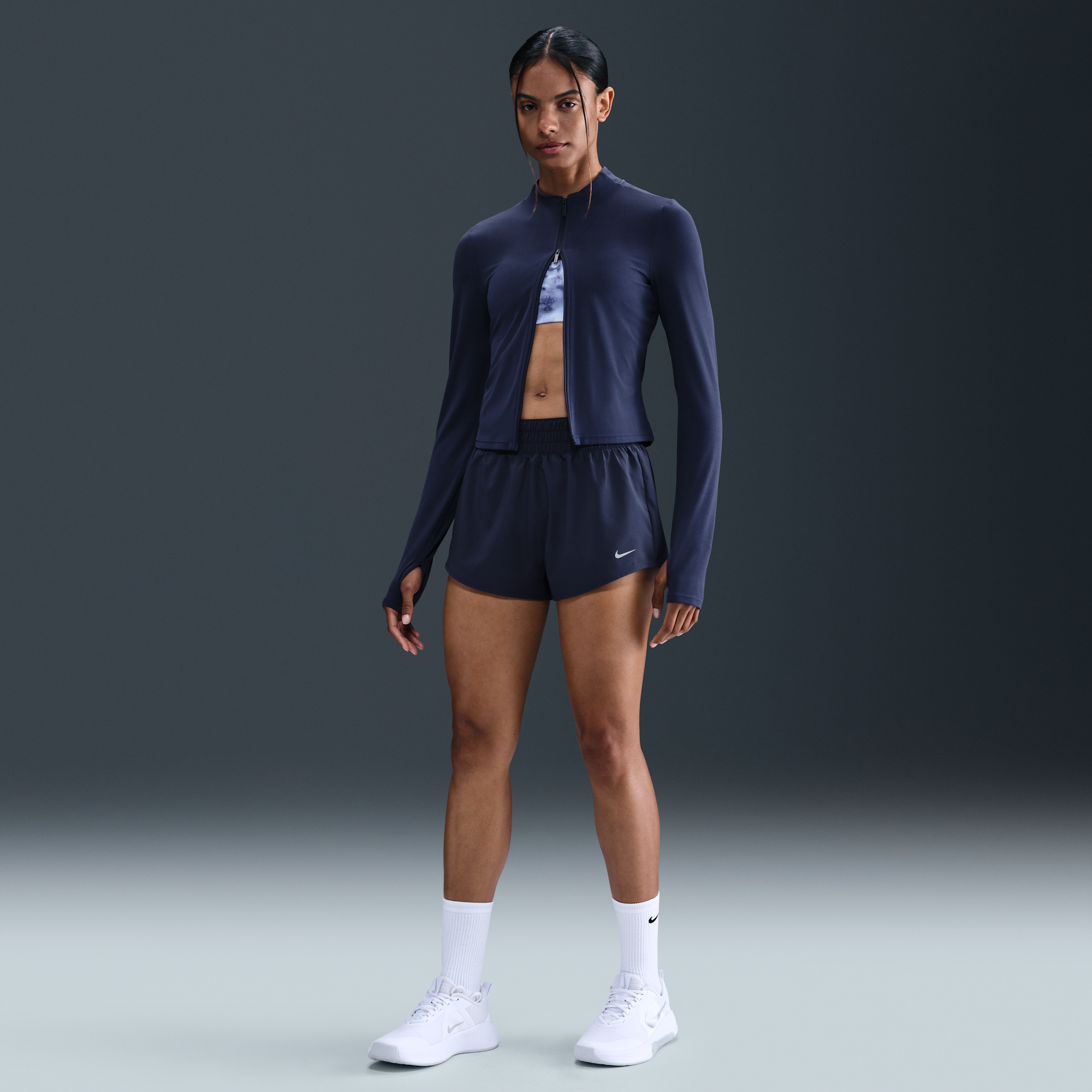 Nike Trainingsshort DRI-FIT ONE WOMEN'S MID-RISE BRIEF-LINED SHORTS