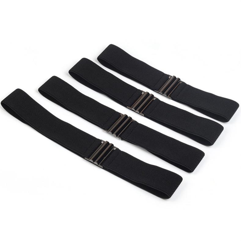 Hot Sexy Girl Eenvoudige all-match dames elastische riem Koreaanse stijl brede riem 2XL zwart