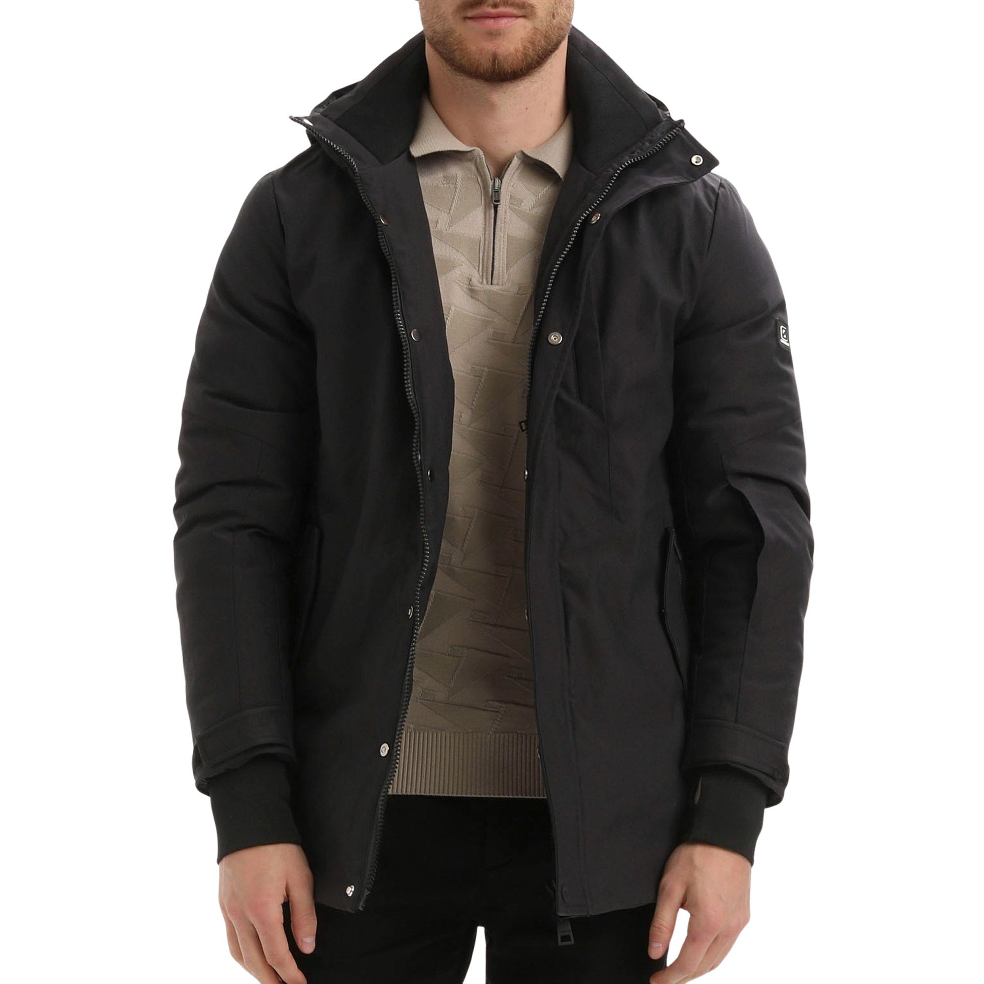 Gabbiano Long Canvas Parka Winterjas Heren