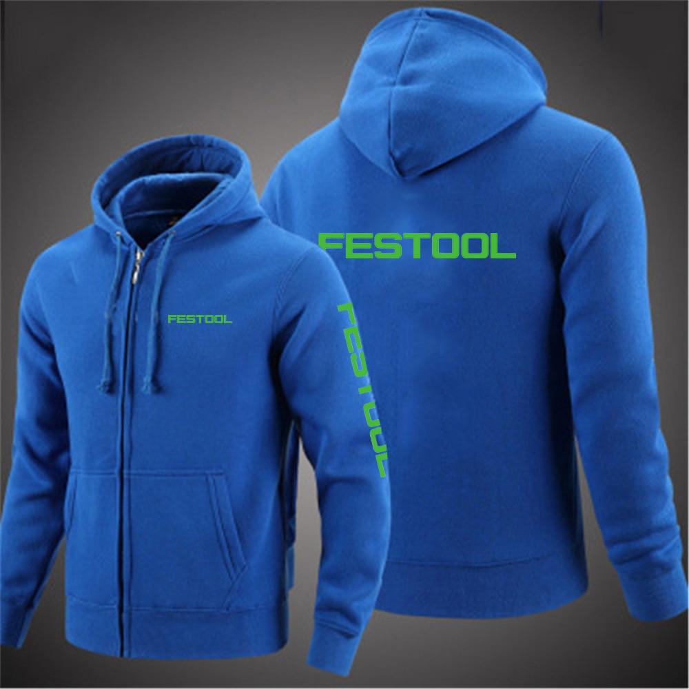 NB Fashion Festool Tools Printing Heren Hoodies 2021 Lente En Herfst Jas Effen Kleur Rits Mode Pullover Sweatshirts Harajuku Top M