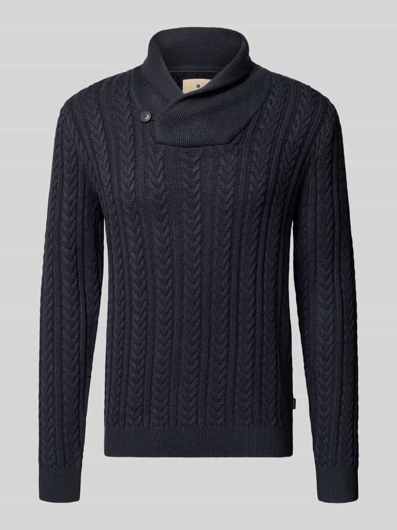 Jack & Jones Gebreide trui JPRBLUSEAN KNIT CABLE SHAWL NECK