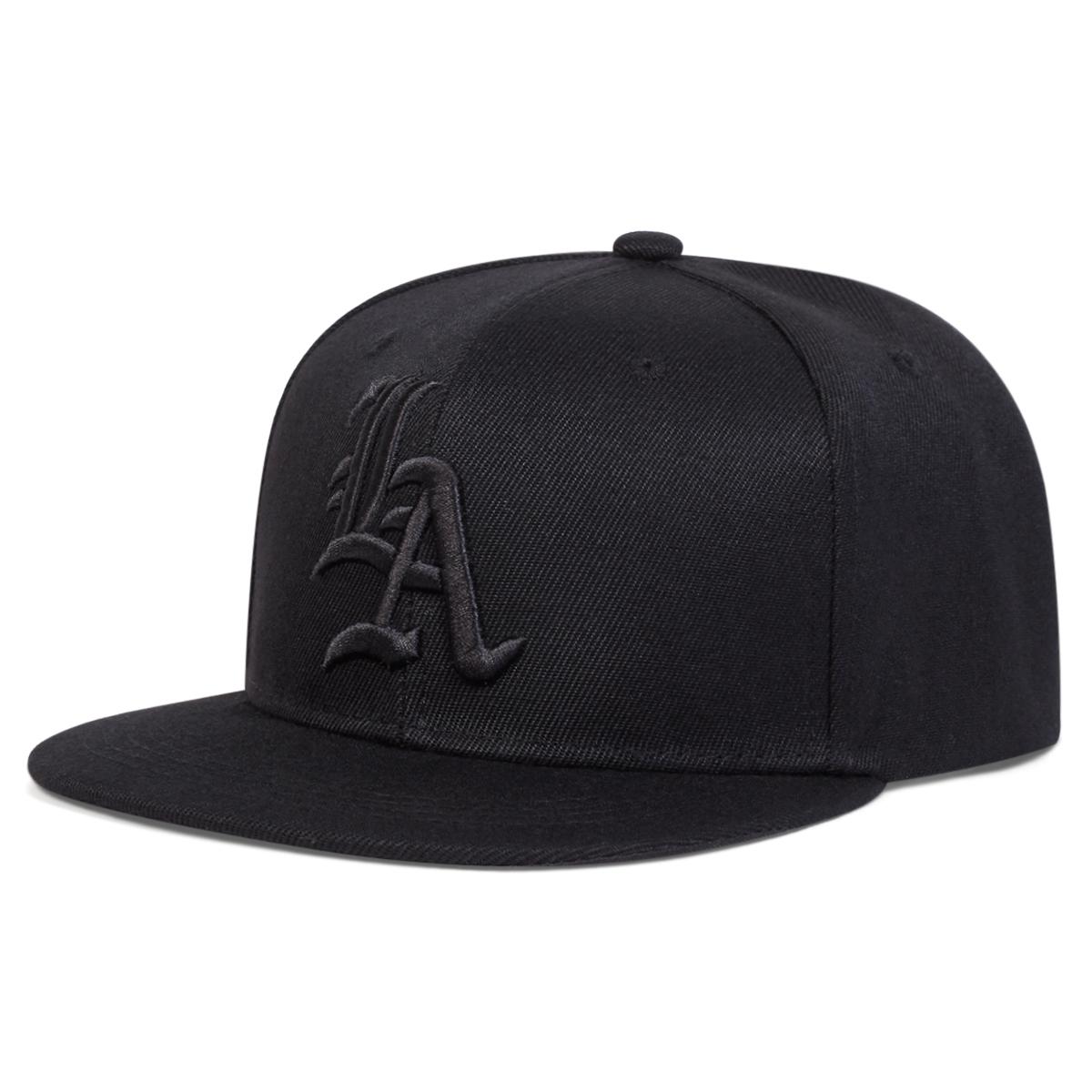 Cap Factory Mode Gotische Letter Borduurwerk Heren Hoed Outdoor Rapper Baseball Cap Vrouwen Vrijetijds Reis Hoeden Golf Cap Platte Petten zwart