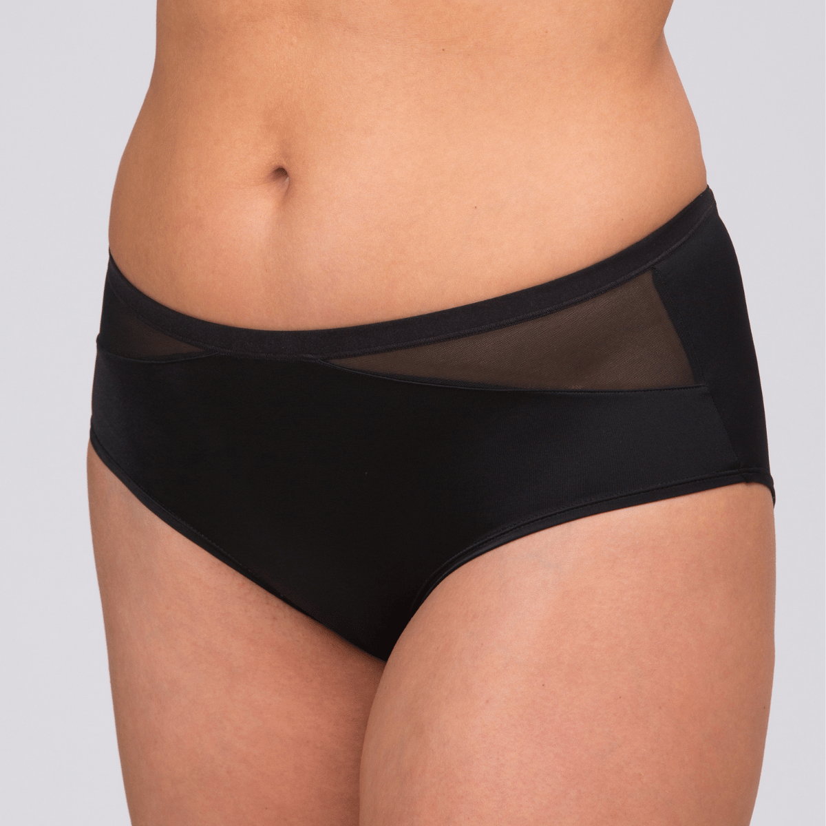 Trofé Bella midi slip, zwart