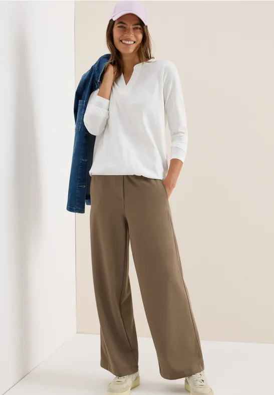 Cecil Shirt met lange mouwen in tuniek-look