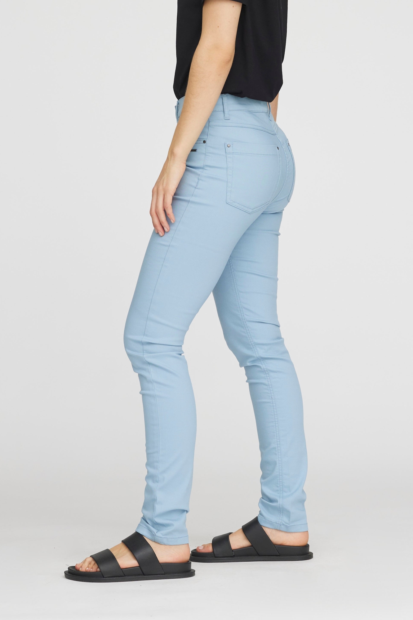 LAURIE Damen vegan Hose Laura Slim Ml Faded Blue