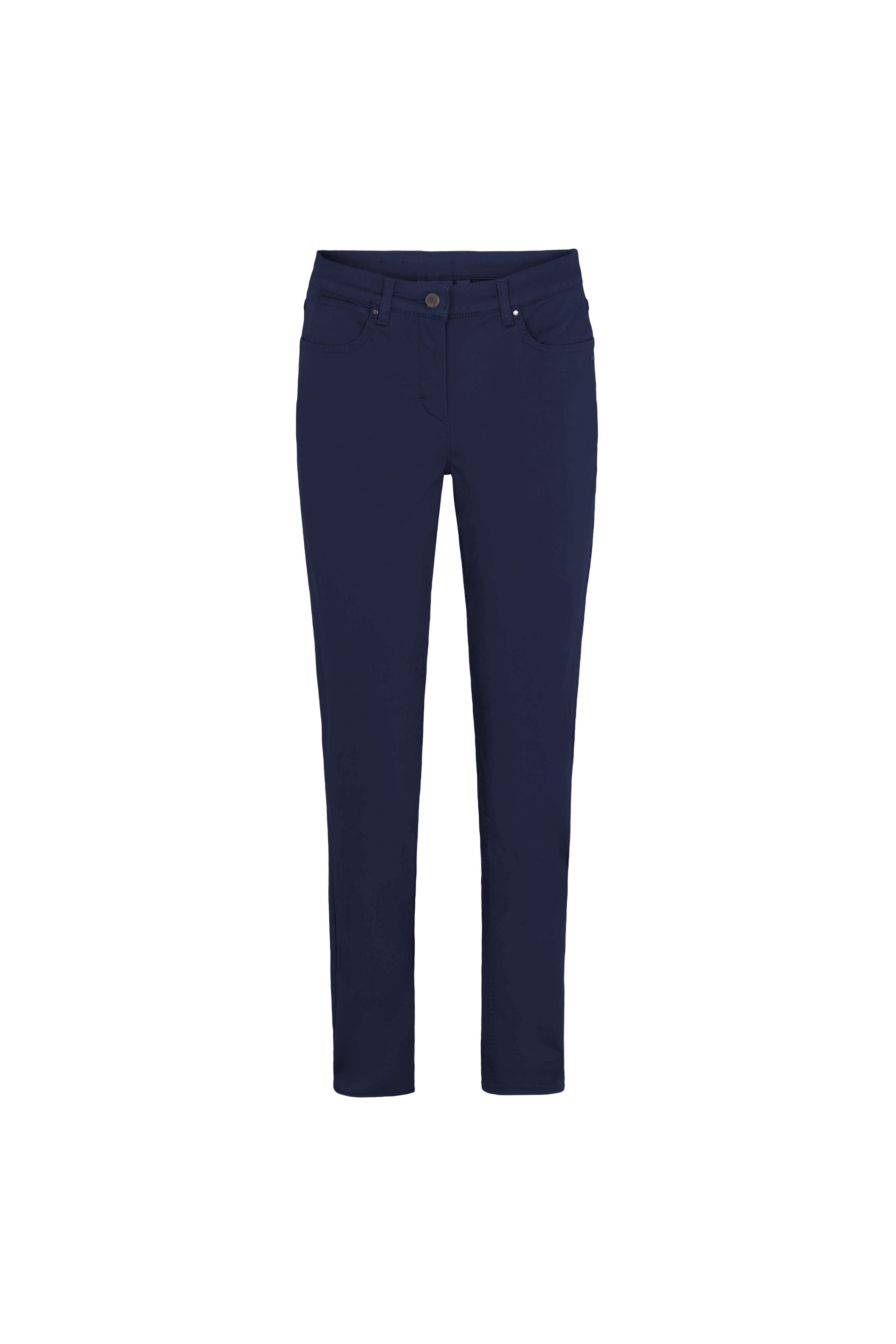 LAURIE Damen vegan Hose Laura Slim Long LÃ¤nge Navy