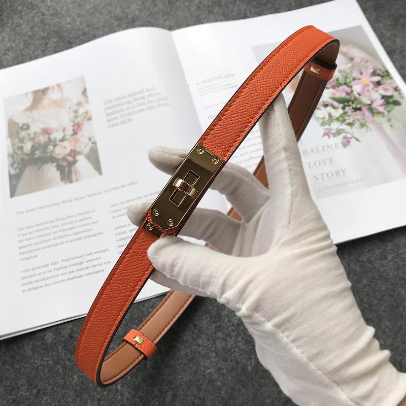 Meimeier H's Belt Dames Echt Leer Veelzijdige Trui Rok Jurk Taille-Strakke Decoratieve Pak Broek Riem