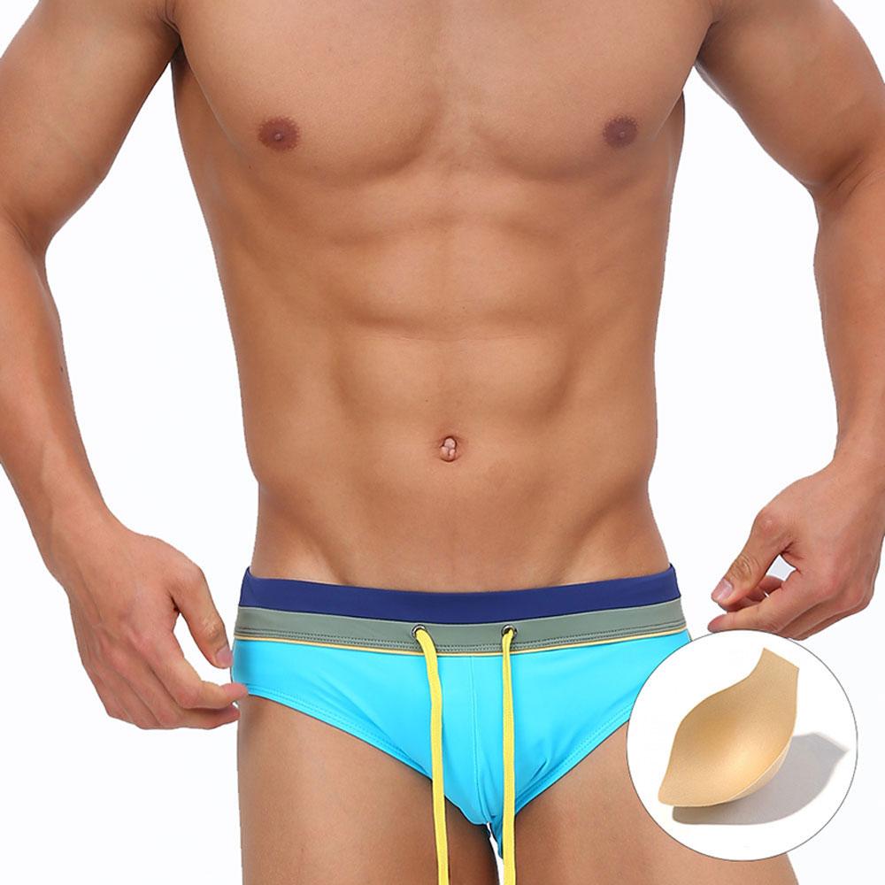 UXH Fashion UXH Merk Heren Zwembroeken Lage Taille Badkleding Badmode Strandkleding Bruinen Surfen M blauw