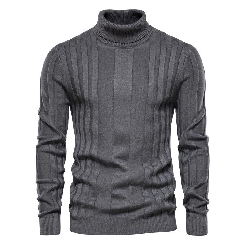 Garbword Trui Herfst Nieuw Heren Turtleneck Casual Knit Warm Basis Shirt Heren Effen Kleur Pullover Grote Maat 2XL