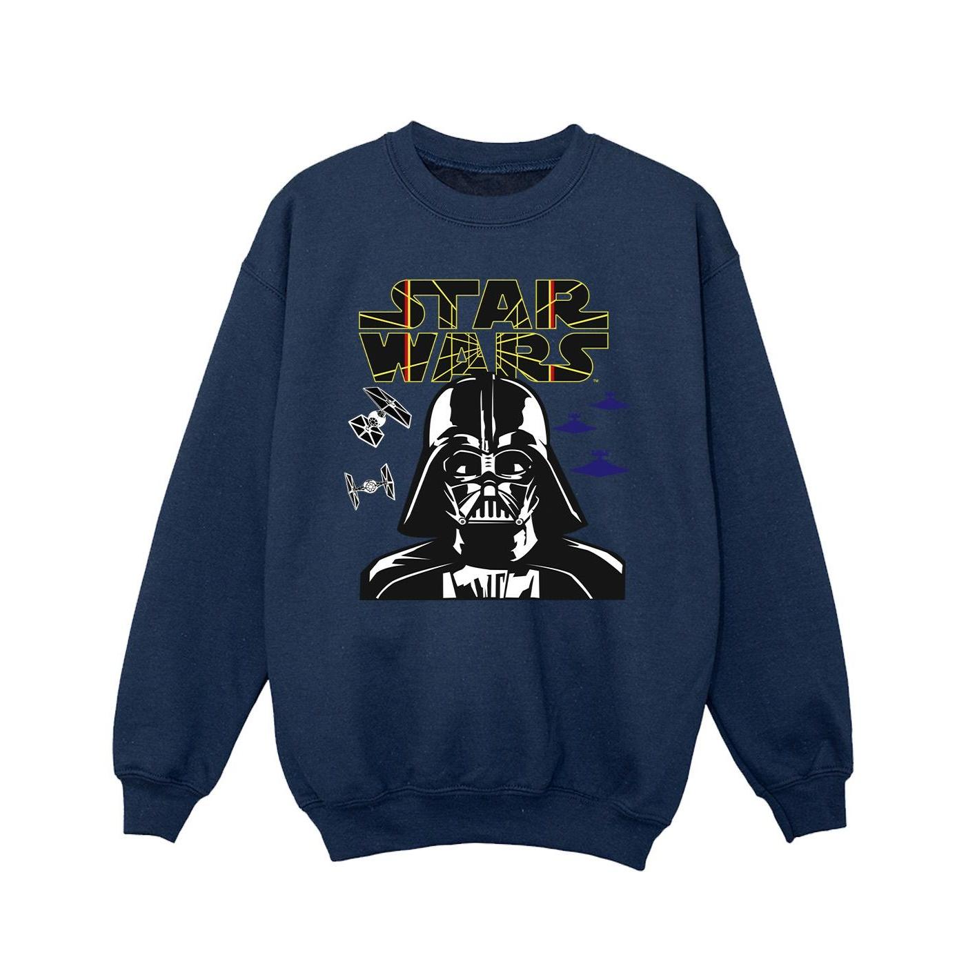 Star Wars meisjes Darth Vader Comp-logo sweatshirt 7-8 Years marineblauwe kleur