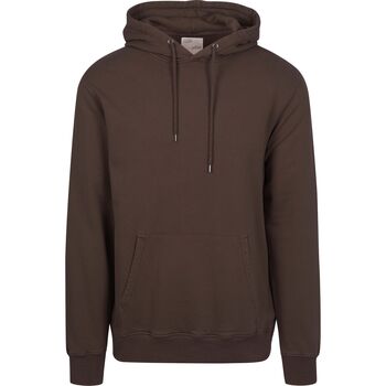 Colorful Standard Sweater  Organic Hoodie Donkerbruin