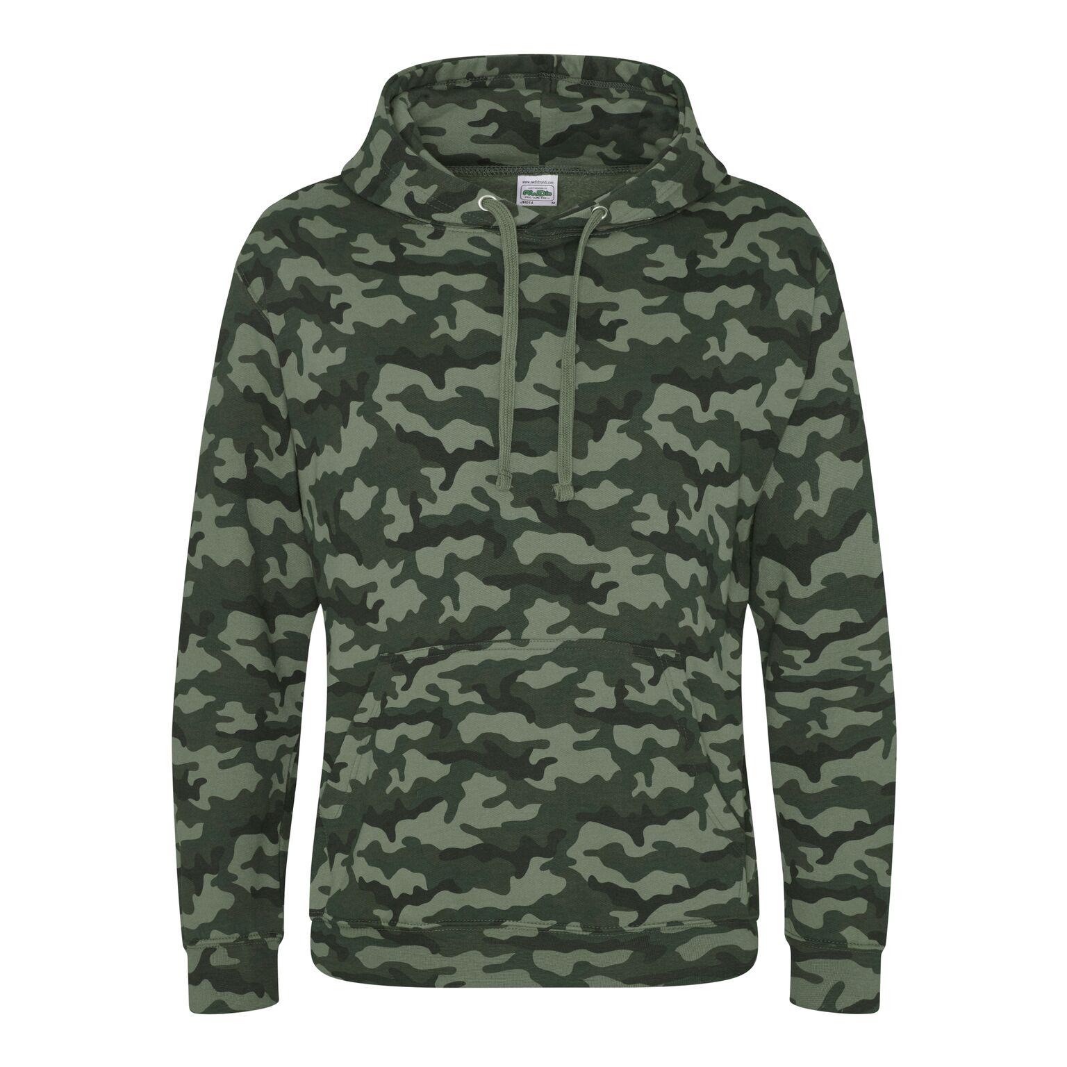 Awdis Camo-hoodie voor heren S groen