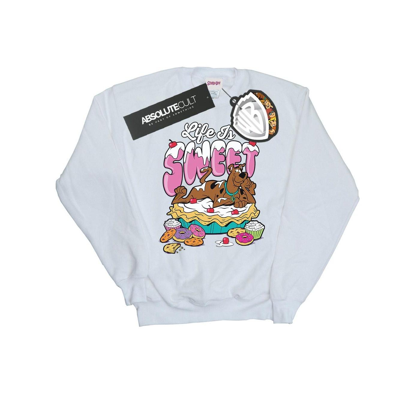 Scooby Doo heren leven is zoet sweatshirt XXL wit