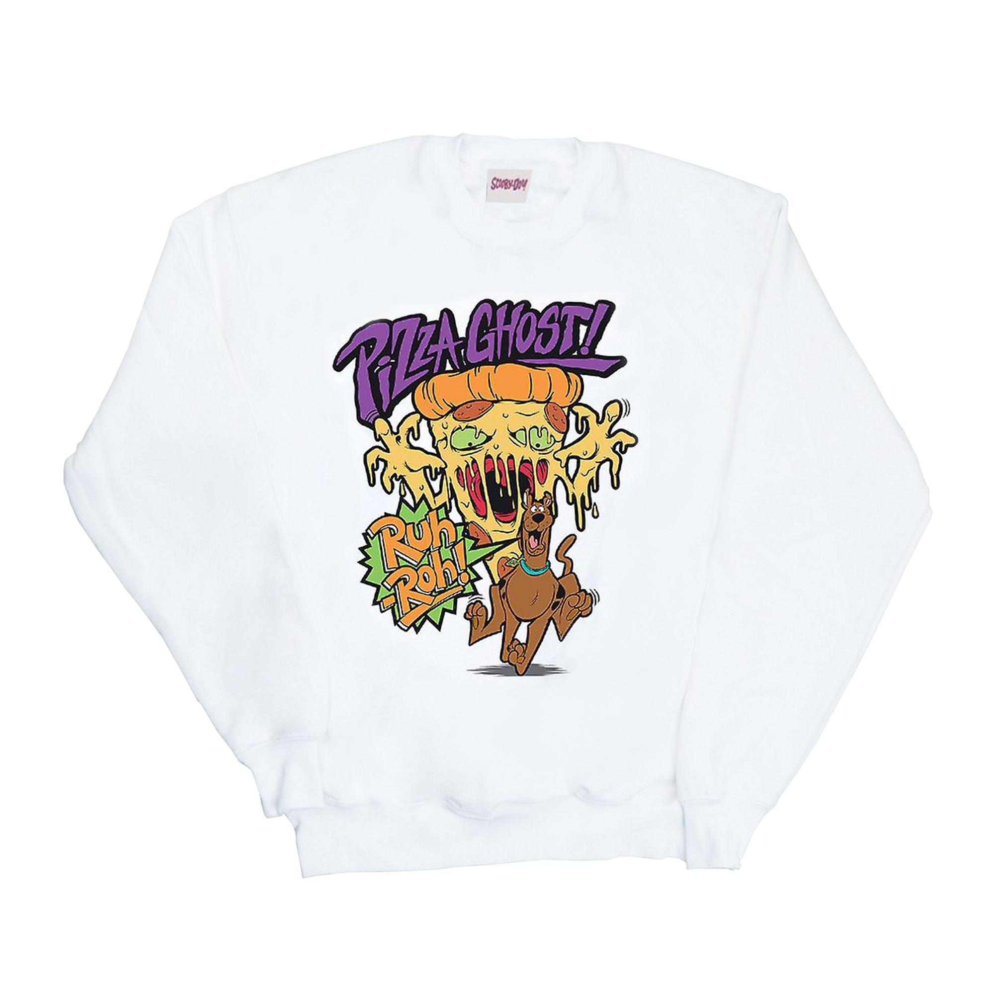 Scooby Doo Pizza Ghost-sweatshirt voor heren XXL wit