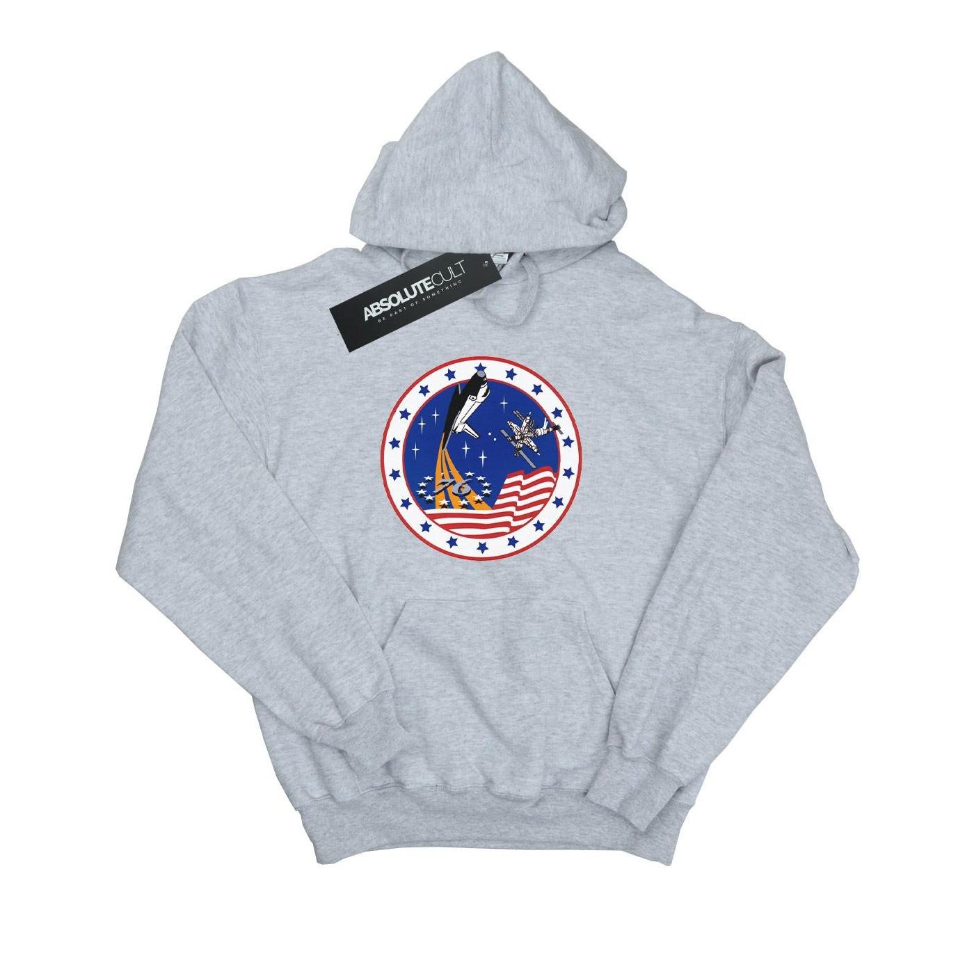 NASA Klassieke Rocket 76-hoodie voor heren M grijs