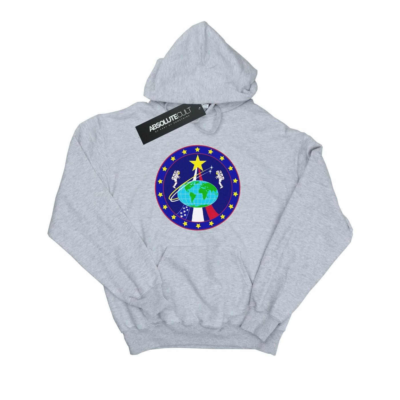 NASA Heren klassieke Globe Astronauten hoodie M grijs