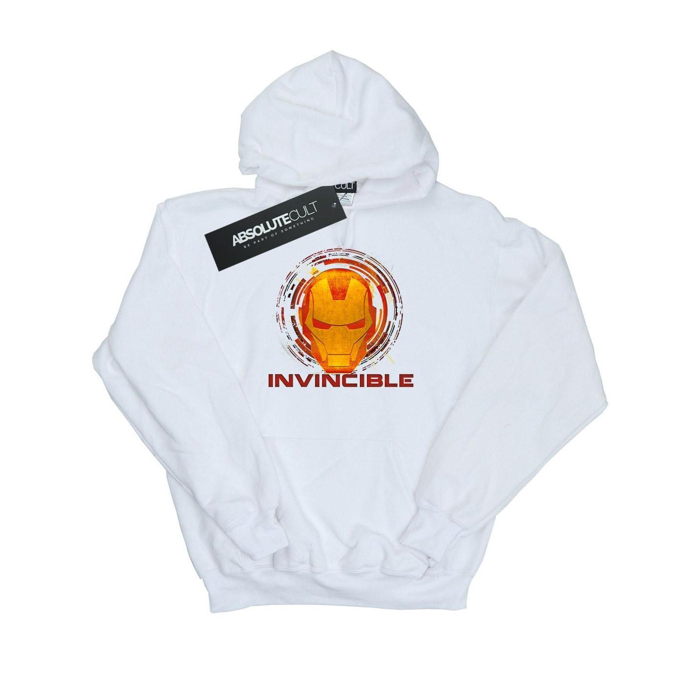 Marvel Heren Avengers Iron Man onoverwinnelijke hoodie L wit