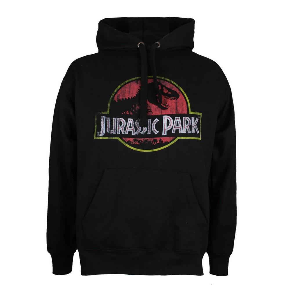Jurassic Park heren hoodie met noodlijdend logo L