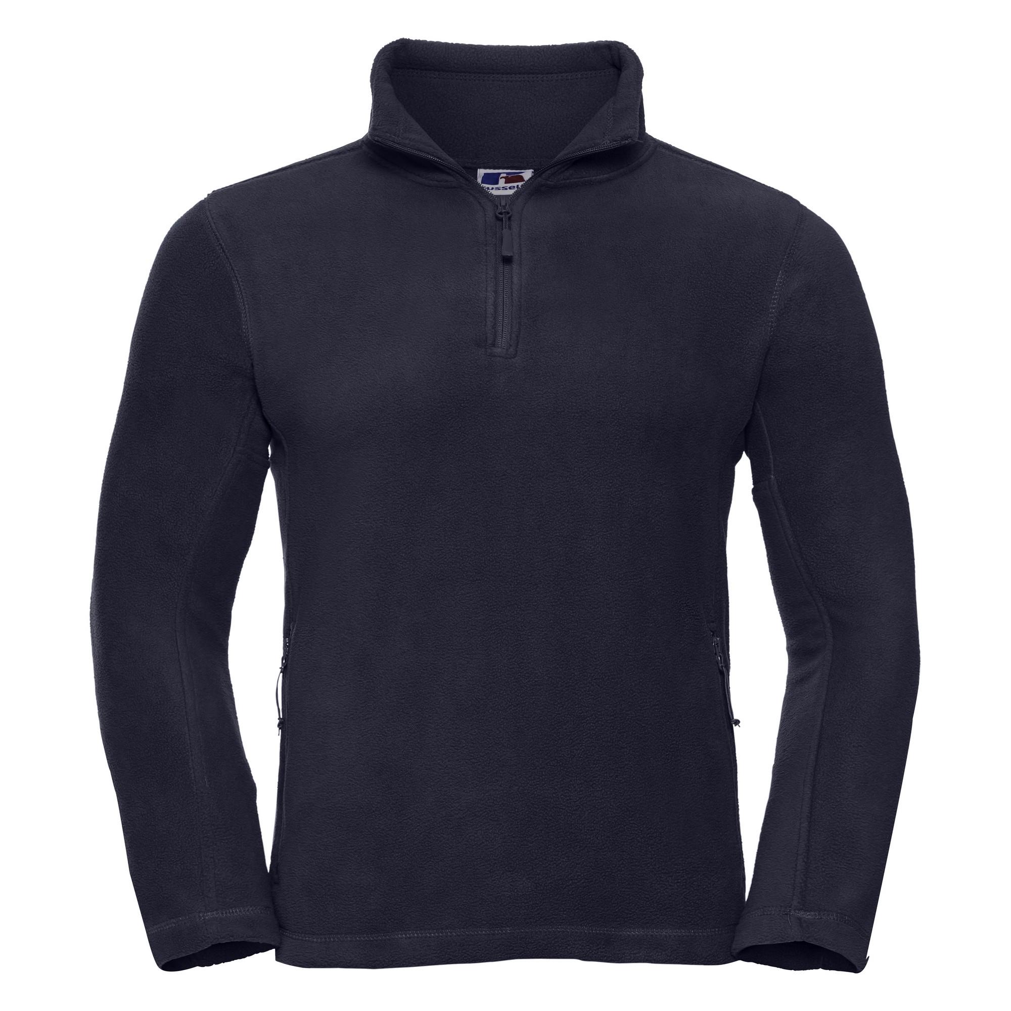 Russell Heren outdoorfleecetop met 1/4 rits S
