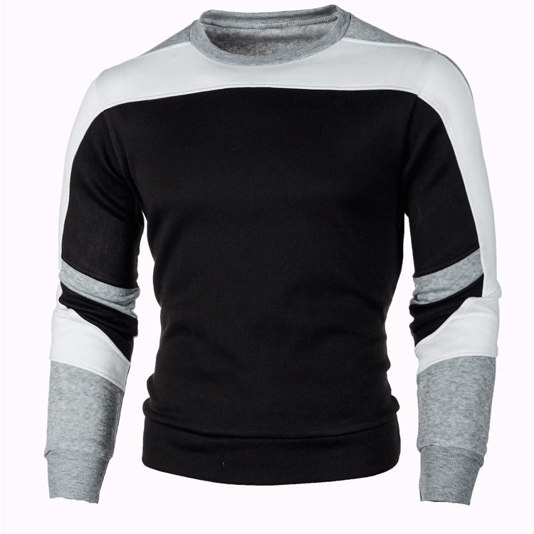 Garbword Heren Casual Crewneck Sweatshirt Color Block Herfst Lente Pullover Sweatshirts S