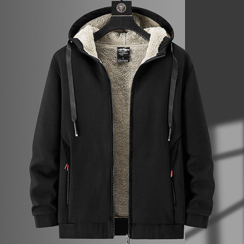 AL Clothes Winter ritszakken heren warme jas dikke fleece thermische jas heren windjack casual jassen plus size 6XL 7XL 8XL 8XL