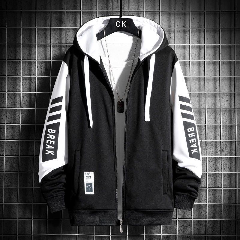 Urbane-TOP Heren Trui Capuchon Jas Pak Herfst en Winter Koreaanse Trend Ins Cardigan Jas M