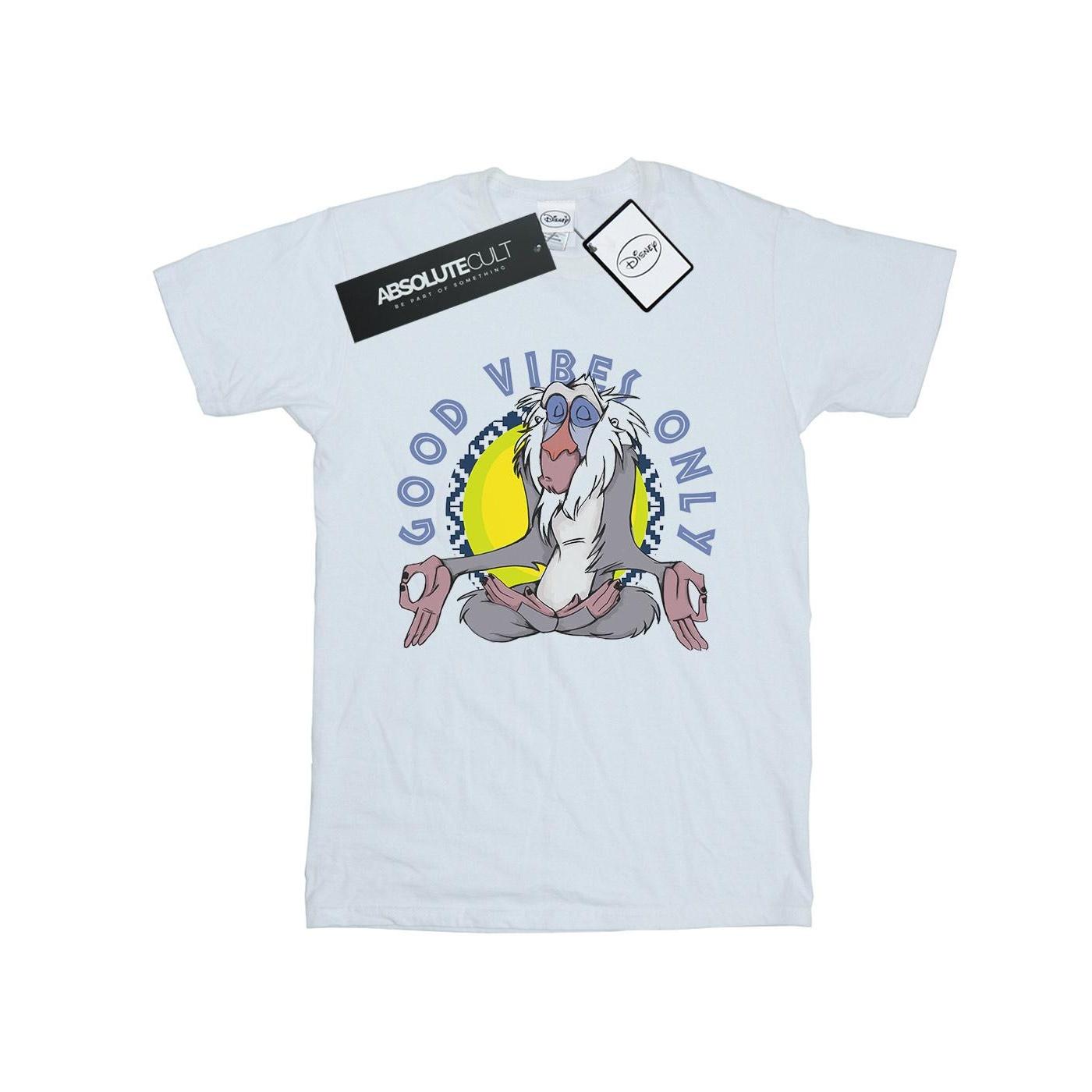Disney jongens The Lion King Rafiki Good Vibes Only T-shirt 9-11 Years wit