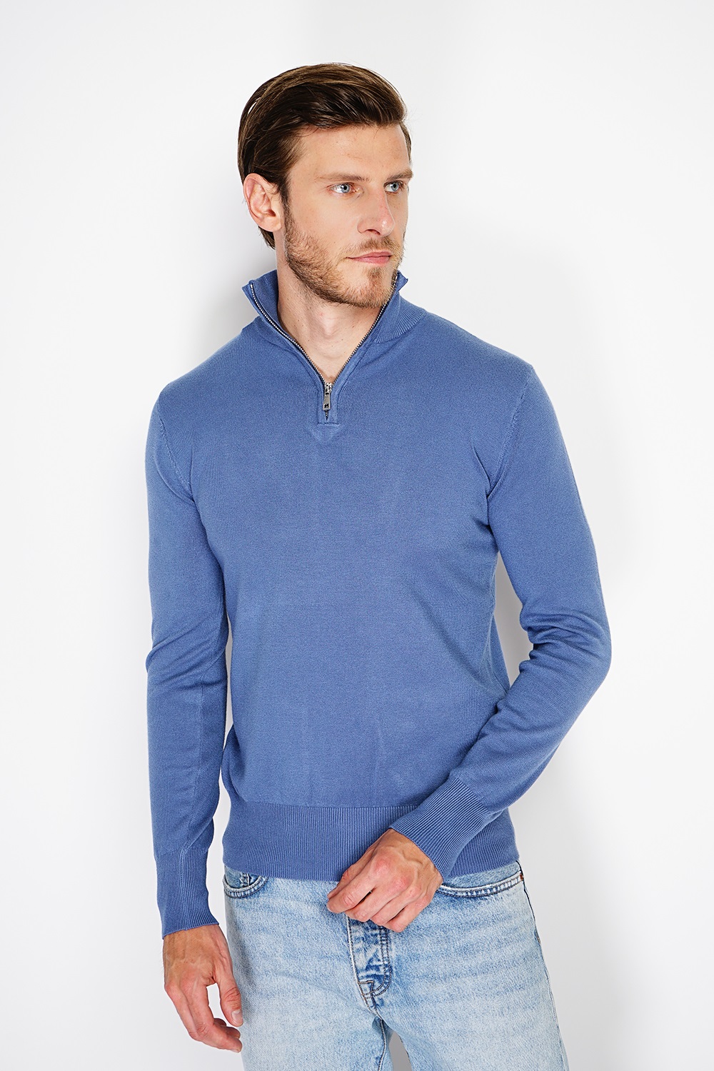 William de Faye Short zip jeans