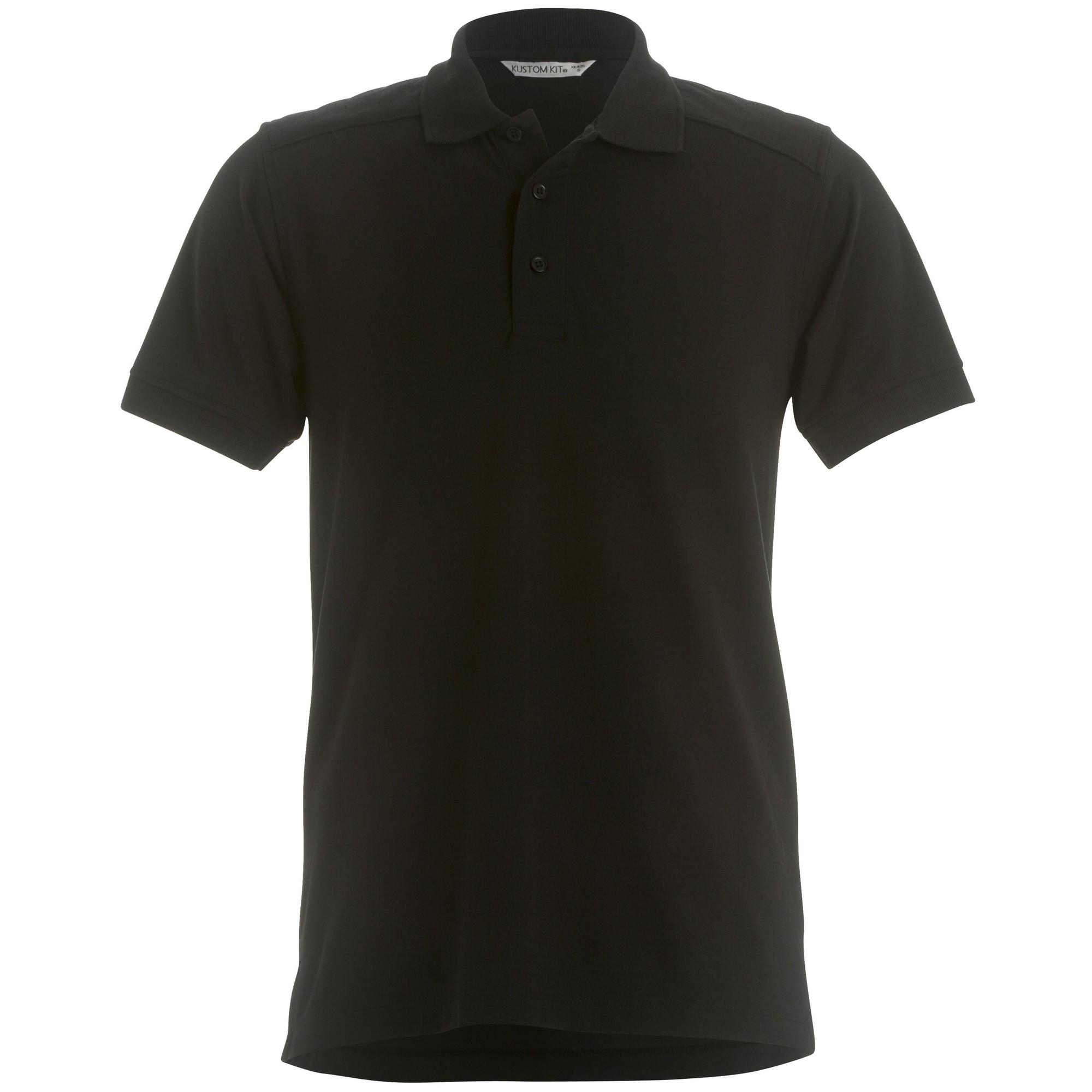 Kustom Kit Klassieke zwaargewicht slim-fit polo voor heren 2XL