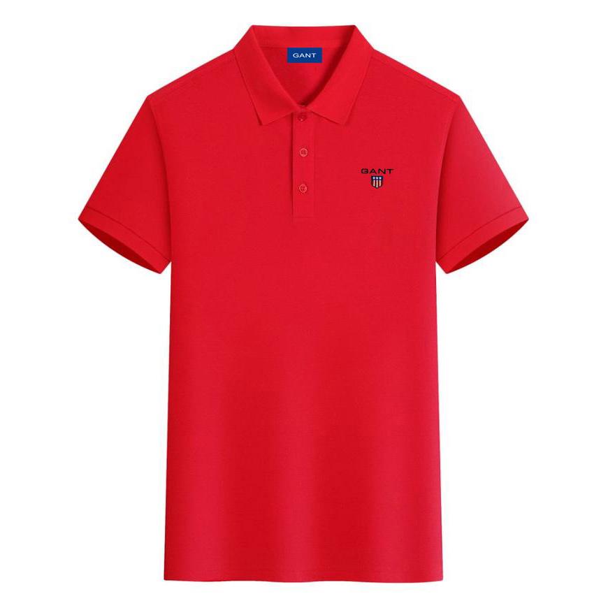 Gant Summer New Embroidered Casual Sports Collar Polo Shirt, Sweat Wicking and Moisture Absorbing Pure Cotton Polo Shirt XL