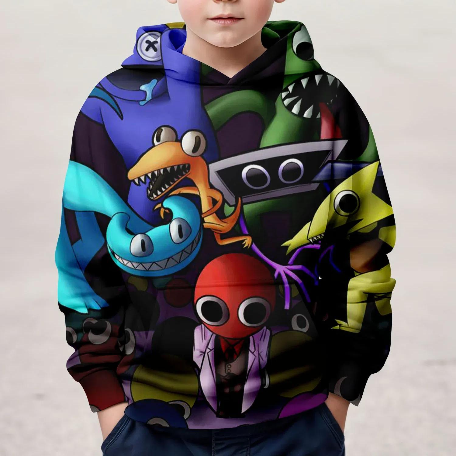 ETST WENDY 012 3D-geprinte Poppy's Play Time Hoodies Kinderboetiekkleding 2024 Lente Vrijetijdshoodie Kinderkleding Herfst Baby Sweatshi 130CM