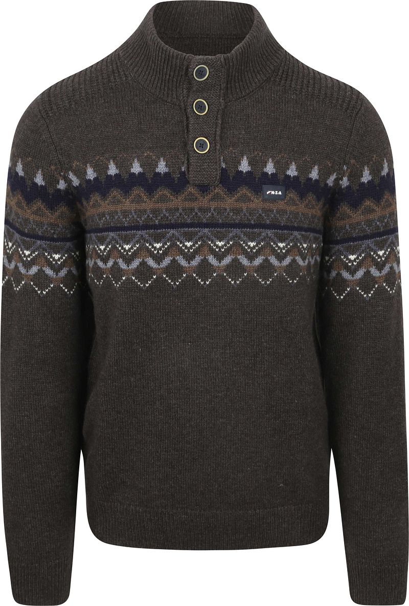 New zealand auckland NZA Pullover Iker Nordic Wool Blend Hazel