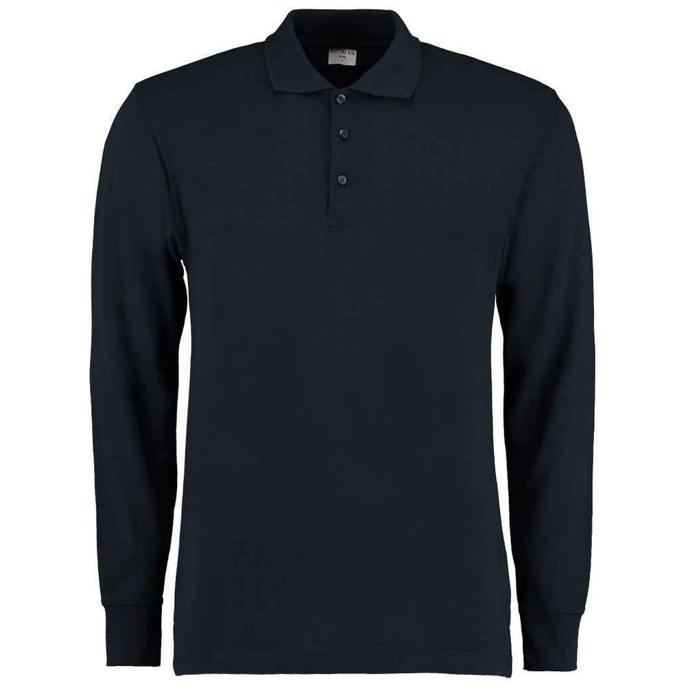 Kustom Kit Heren piqué poloshirt met lange mouwen XXL