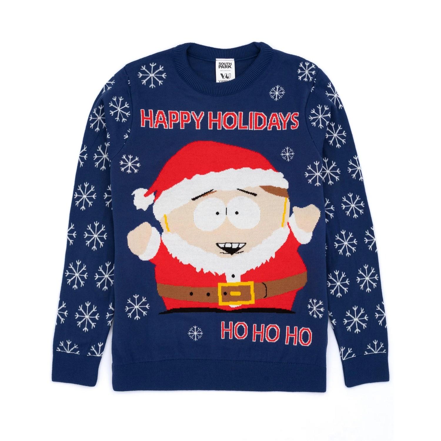 Pertemba FR - Apparel South Park gebreide kersttrui voor heren S rood/blauw