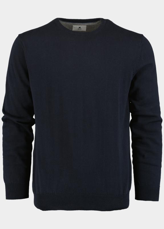 Bos Bright Blue Pullover ronde hals 100% katoen 528200cct-13/60