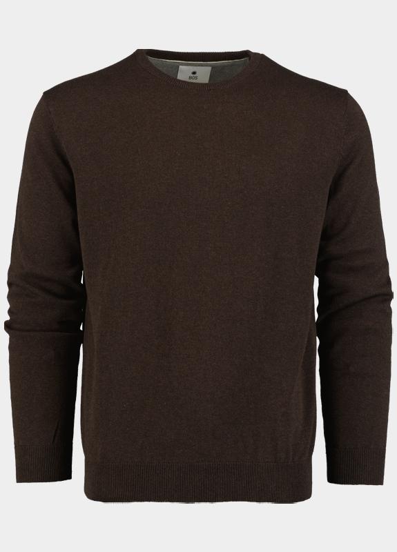 Bos Bright Blue Pullover ronde hals 100% katoen 528200cct-13/895