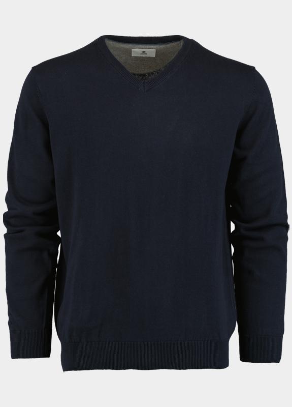 Bos Bright Blue Pullover v-hals 100% katoen 528100cct-13/60