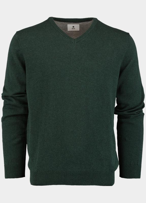 Bos Bright Blue Pullover v-hals 100% katoen 528100cct-13/795