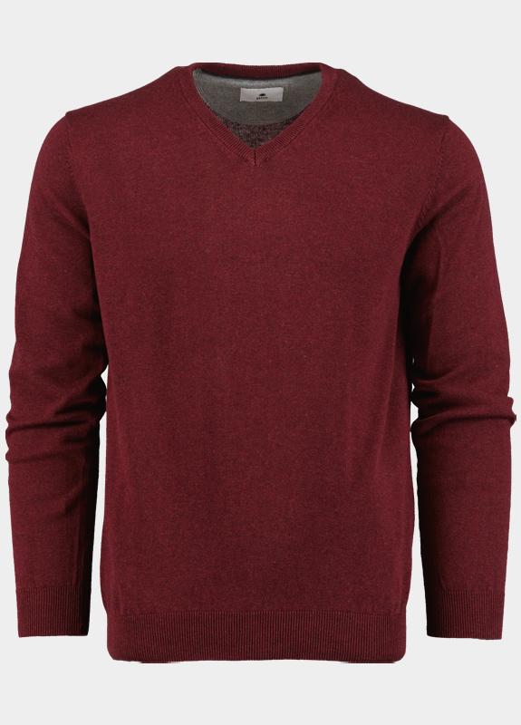 Bos Bright Blue Pullover v-hals 100% katoen 528100cct-13/405