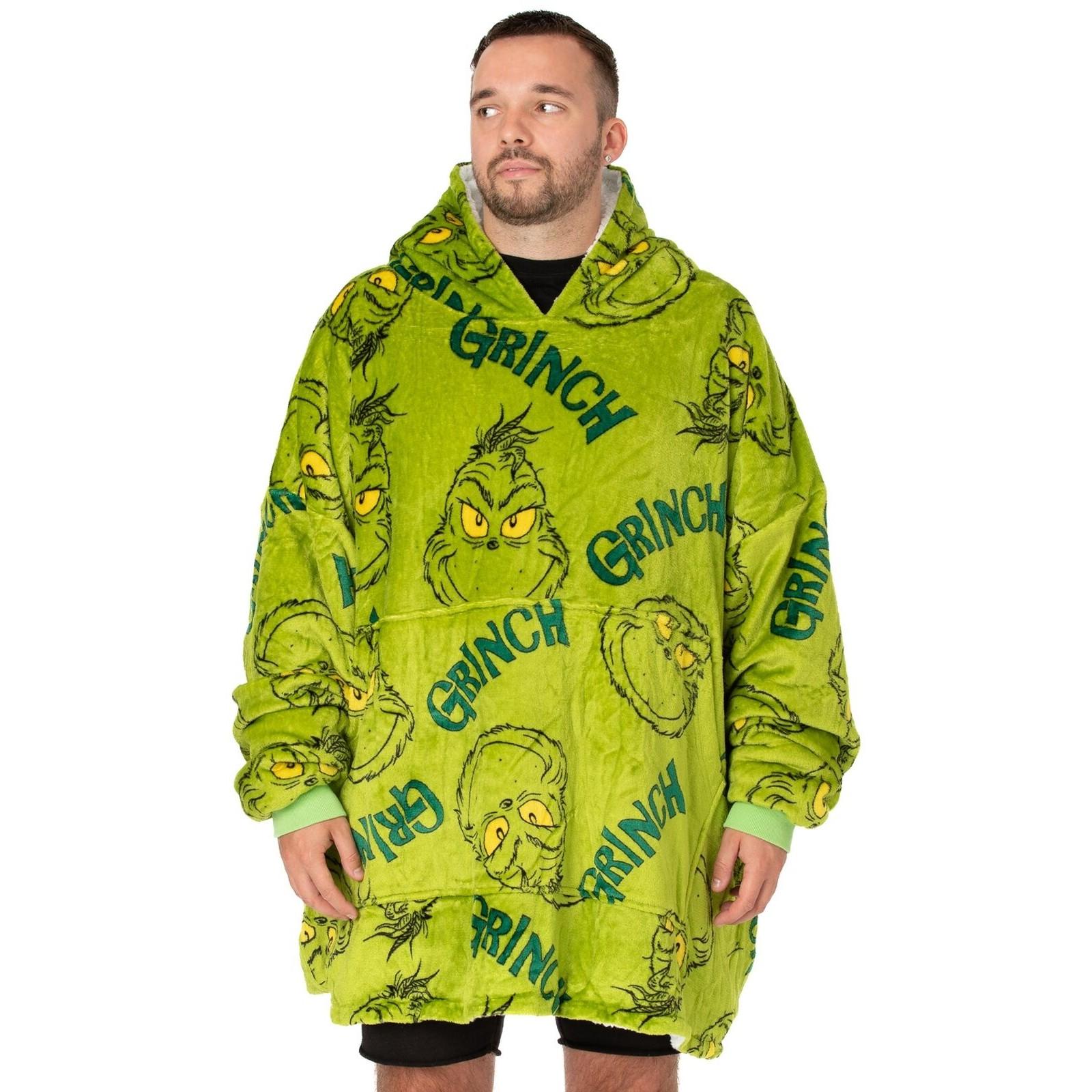 THE GRINCH Unisex Adult Oversized Hoodie Blanket One Size