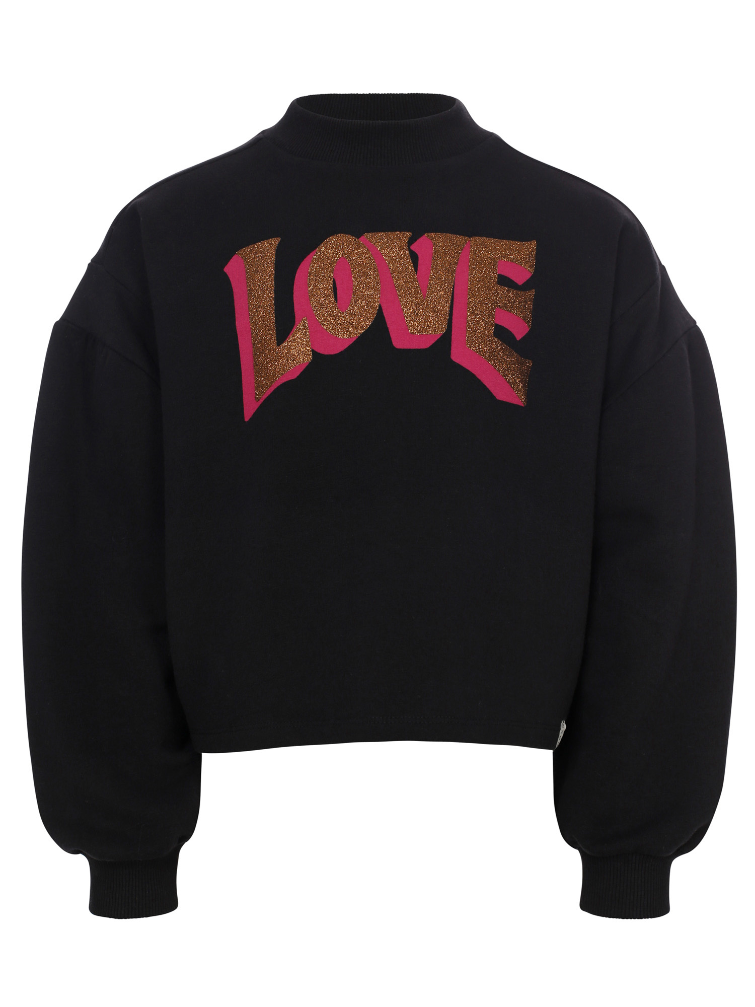 LOOXS Little winter sweater meisjes - zwart - ruffle