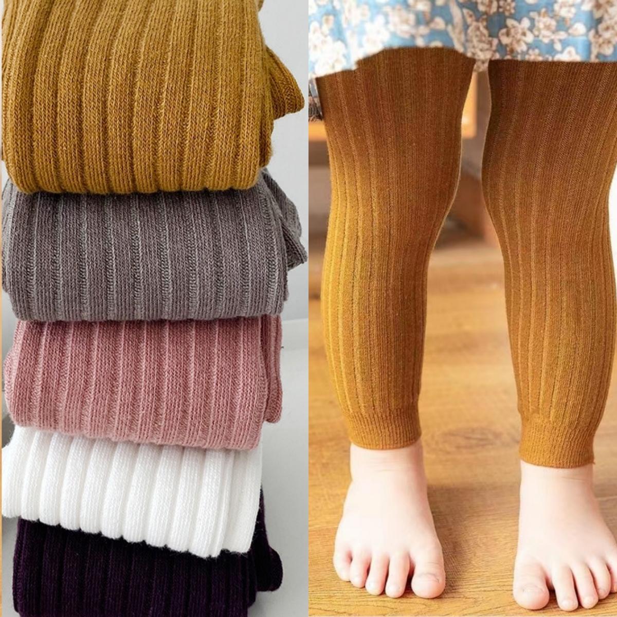 Daddys Girl Herfst Lente Pasgeboren Baby Meisjes Leggings Geribbelde Katoenen Stretch Strakke Broeken Kinderen Leggings voor Kinderen Meisjes 0-6 Jaar M grijs