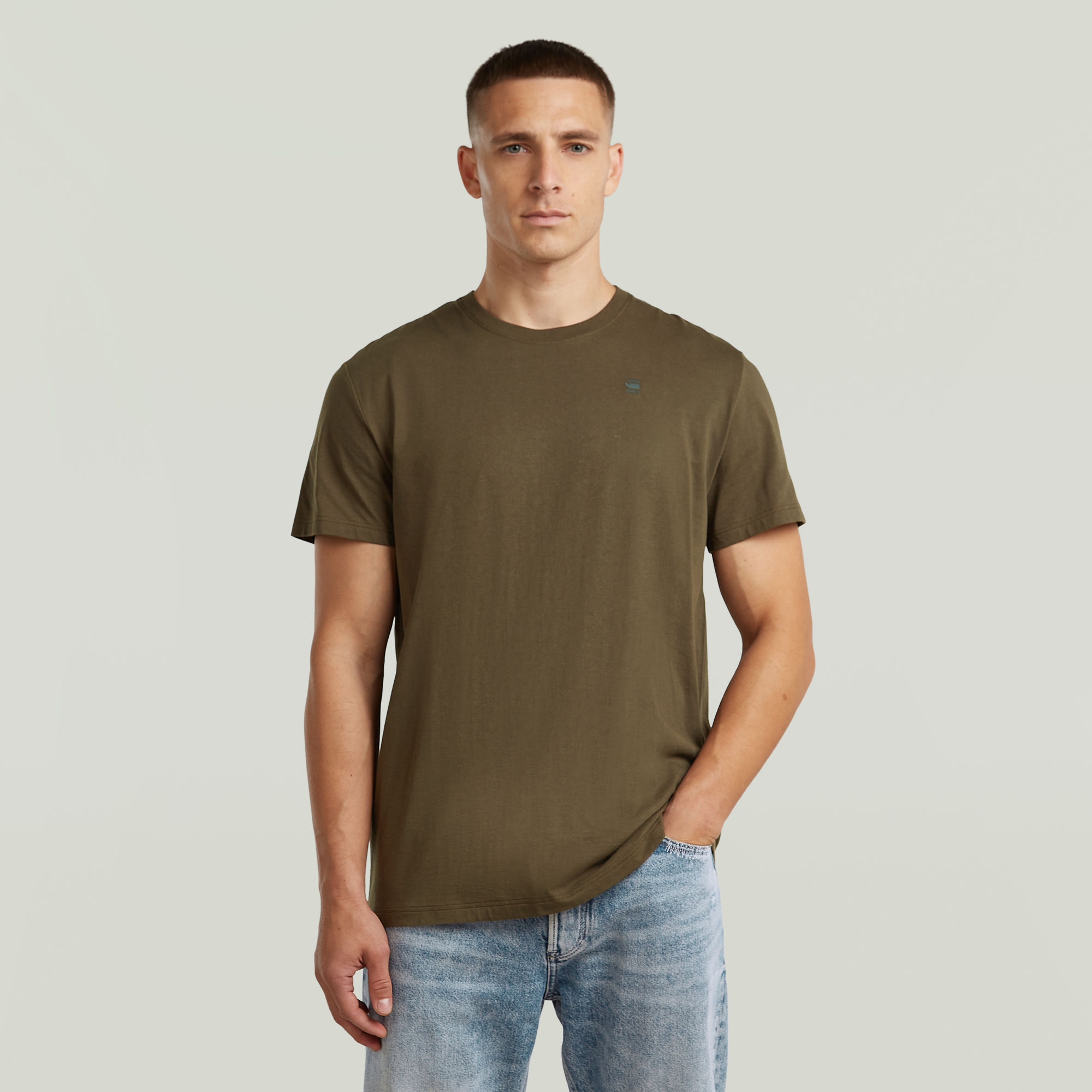 G-Star RAW Base T-Shirt - Bruin - Heren