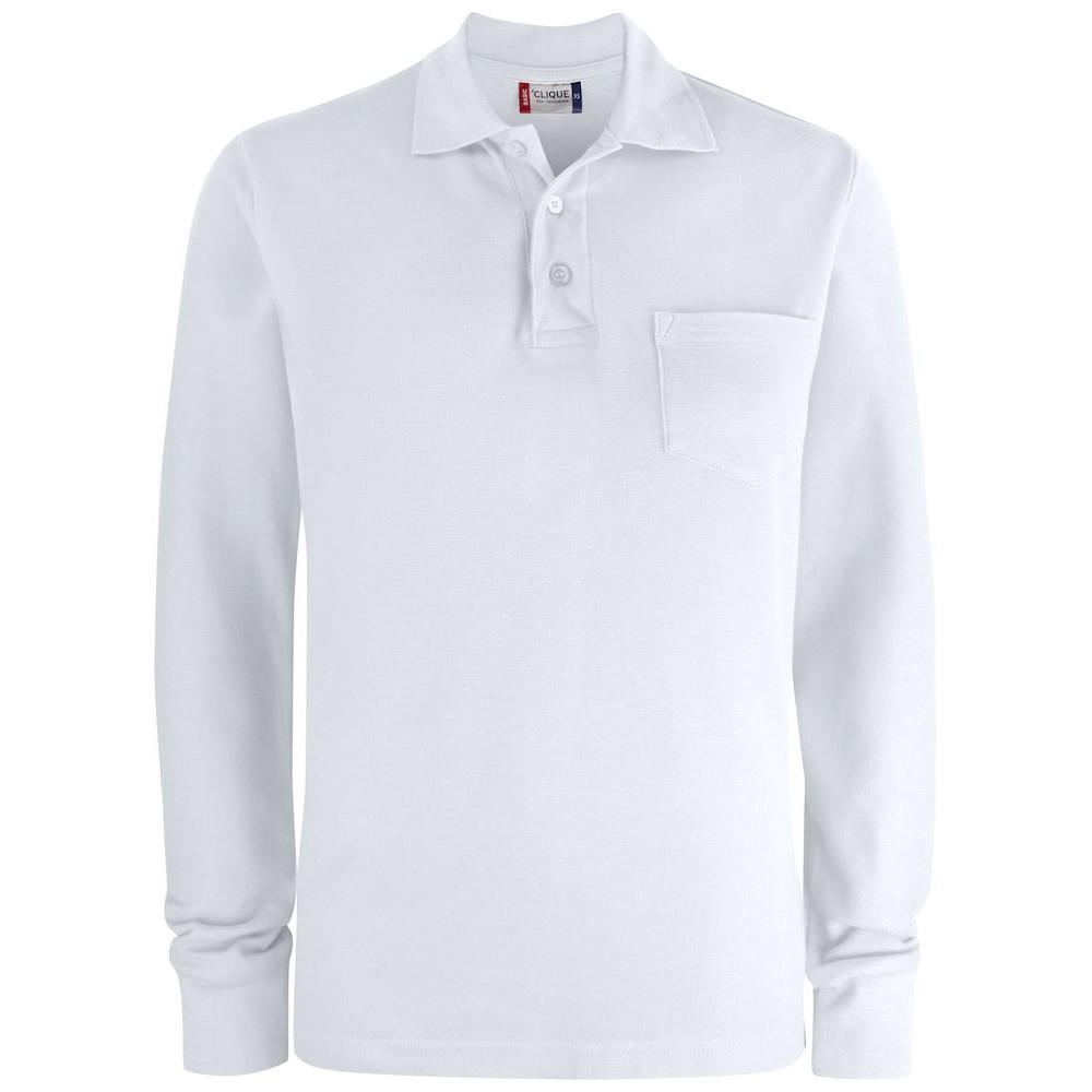 Pertemba FR - Apparel Clique Uniseks effen poloshirt met lange mouwen voor volwassenen 3XL