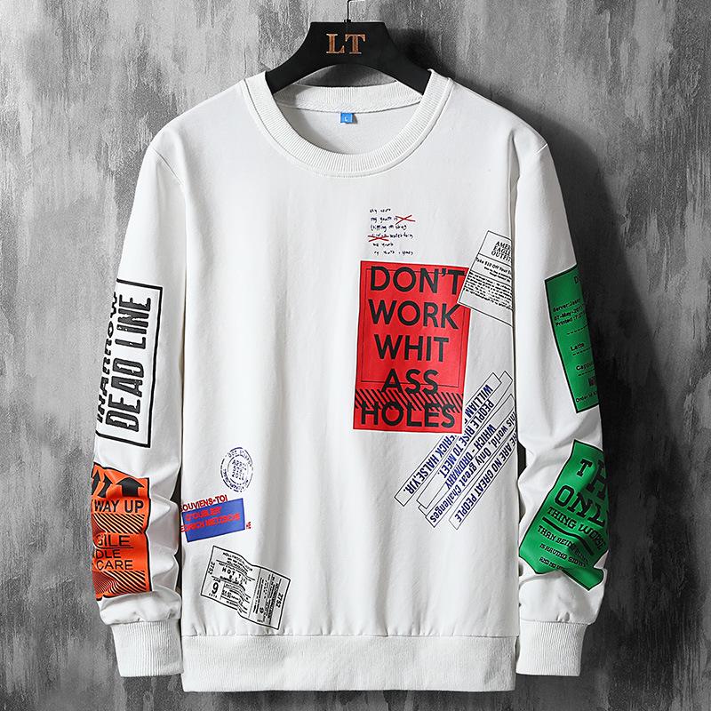 NFNF Fashion Trui met lange mouwen Heren trui met ronde hals XXXL