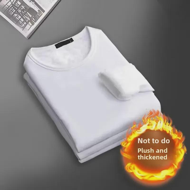 VantaGoods Thermisch ondergoed voor heren in de winter - gevoerd met fluweel, dik, jeugdig ontwerp, grote maat, buiten dragen, ondershirt 5XL