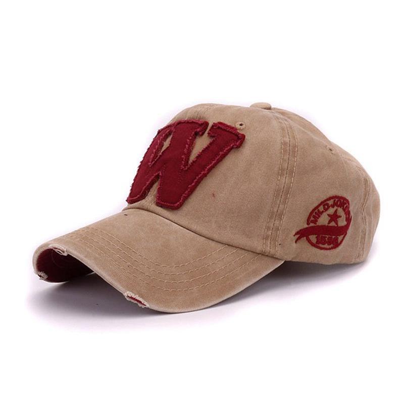Cap Factory Katoenen honkbalhoeden Damesmode Sport Hiphophoed Heren Gewassen Daddy Cap kaki