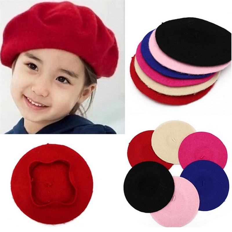 Only Money Kinderen Baby Warme Wollen Mutsen Baret Kunstenaar Beanie Muts Skimuts rood